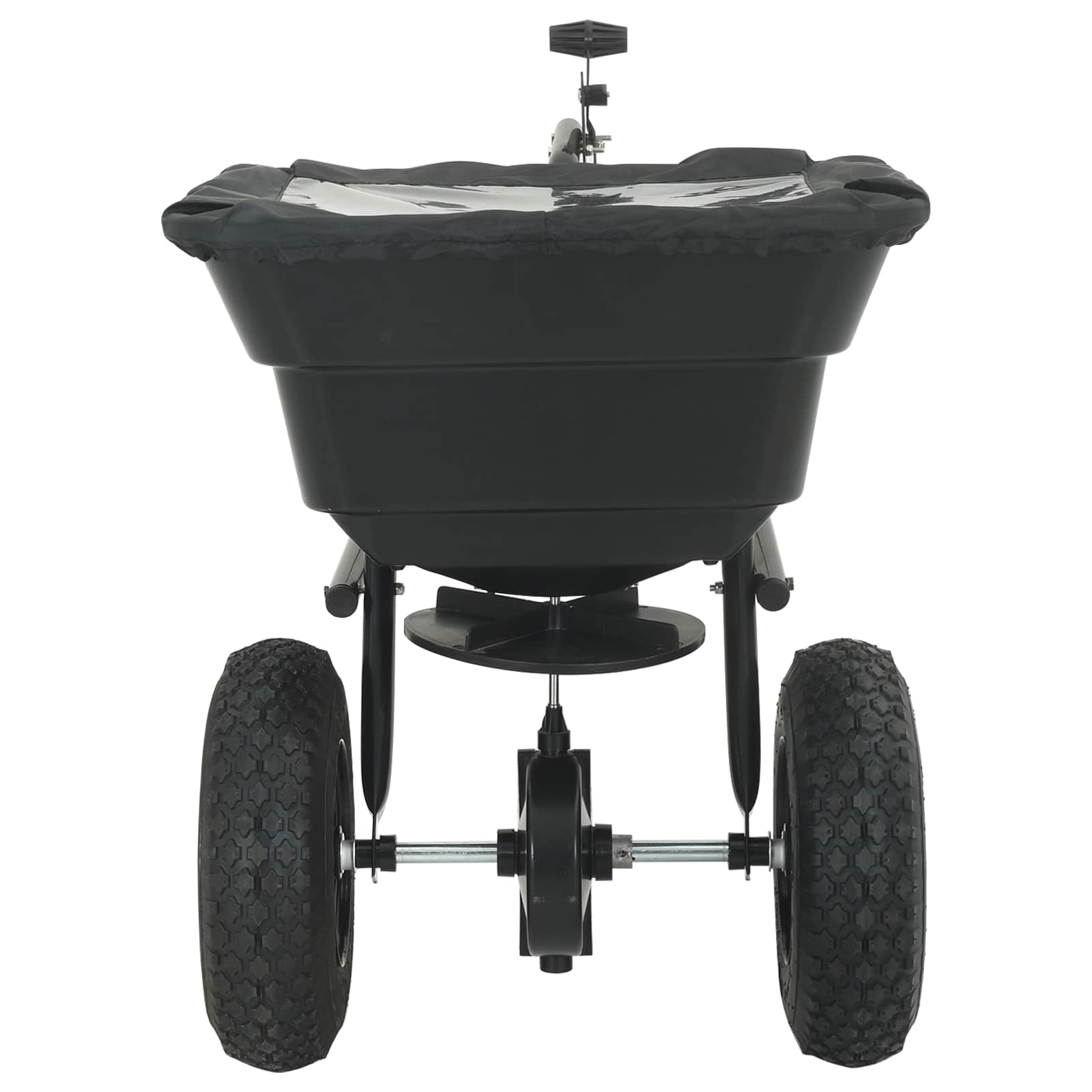 Spanditore Nero 106 x 53 x 75 cm PVC e Acciaio 42019628