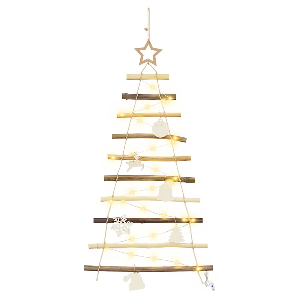 Albero di Natale Naturale 90 cm legno massiccio di frassino 42020258
