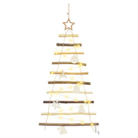 Albero di Natale Naturale 90 cm legno massiccio di frassino 42020258