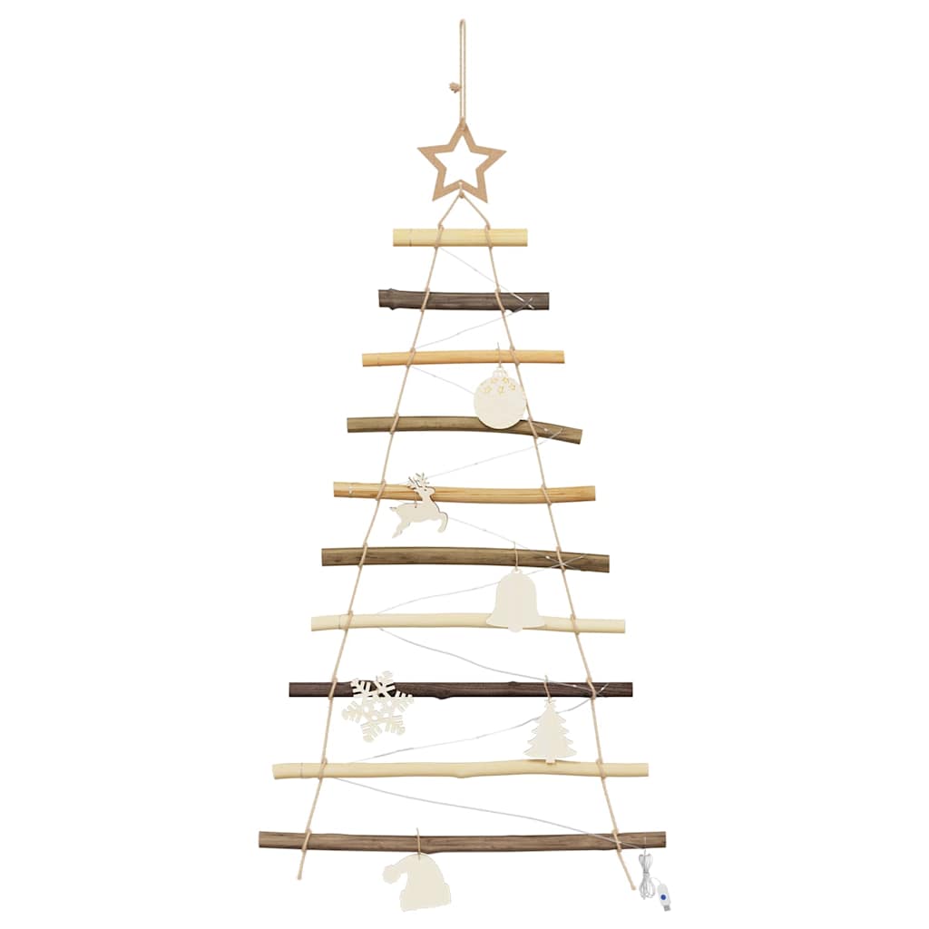 Albero di Natale Naturale 90 cm legno massiccio di frassino 42020258