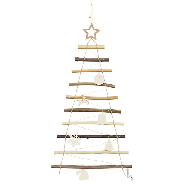 Albero di Natale Naturale 90 cm legno massiccio di frassino 42020258