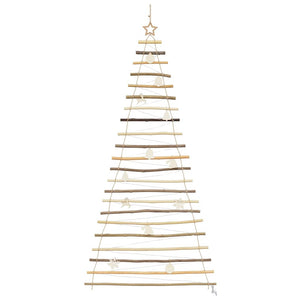Albero di Natale Naturale 210 cm legno massiccio di frassino 42020262