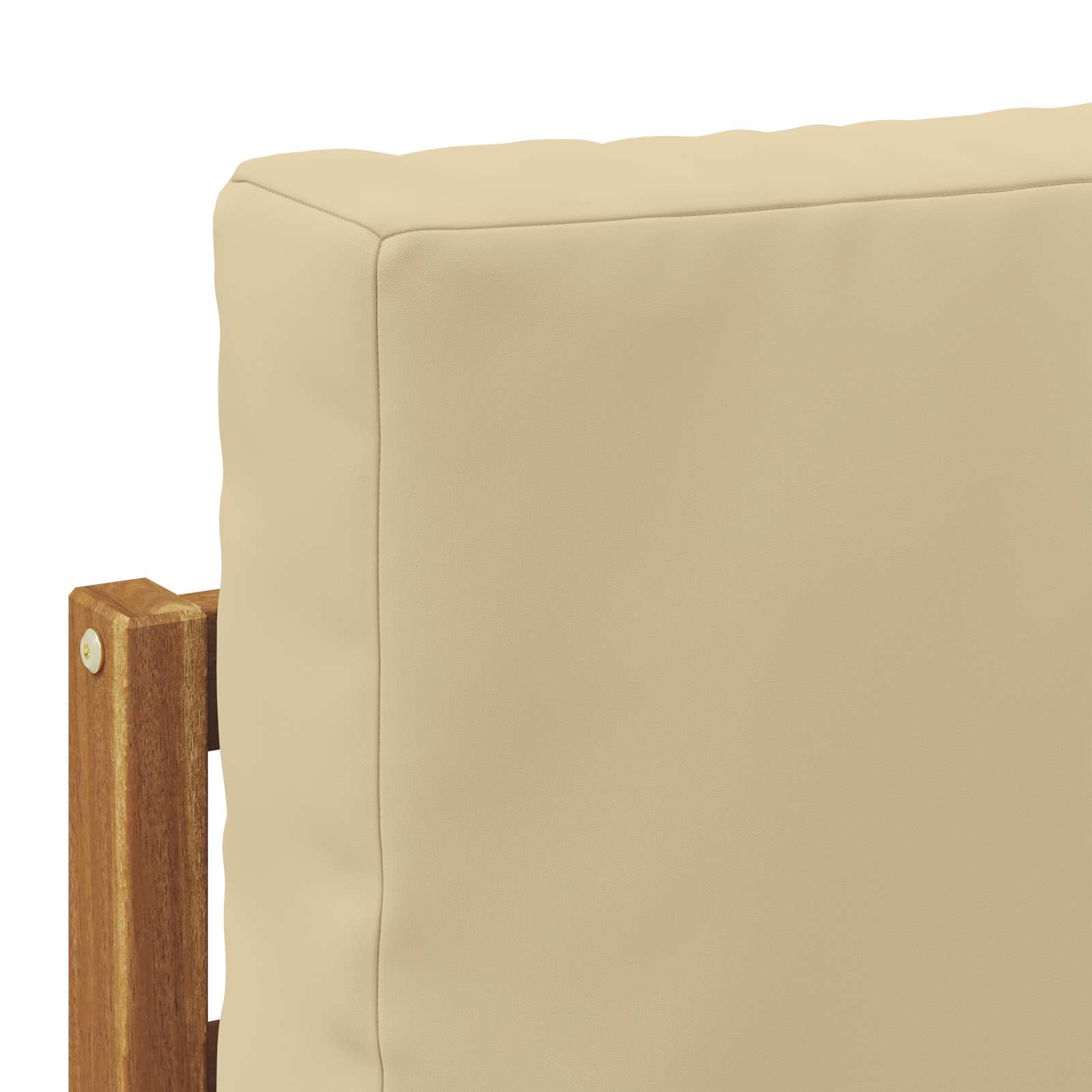 Divano da Esterno con cuscino 2 Pezzo Naturale e Beige 900482