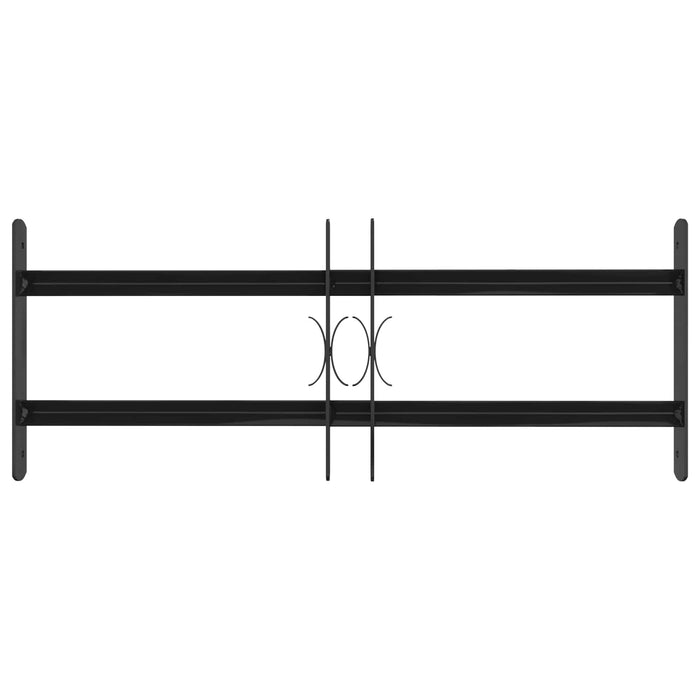 Griglia Finestra Nero 76 x 30 cm Acciaio verniciato a polvere 42020558