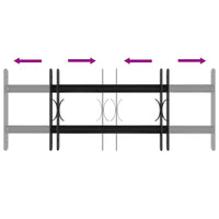 Griglia Finestra Nero 76 x 30 cm Acciaio verniciato a polvere 42020558