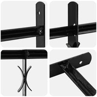 Griglia Finestra Nero 115 x 30 cm Acciaio verniciato a polvere 42020559