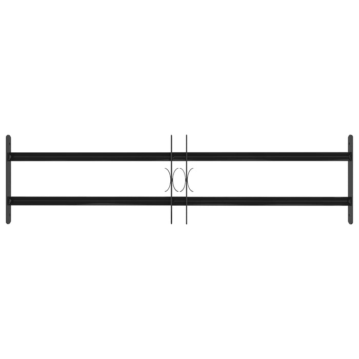 Griglia Finestra Nero 115 x 30 cm Acciaio verniciato a polvere 42020559