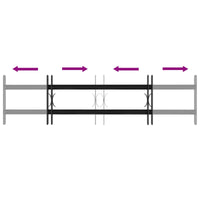 Griglia Finestra Nero 115 x 30 cm Acciaio verniciato a polvere 42020559