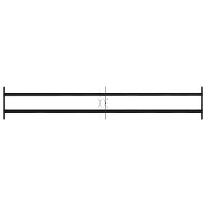 Griglia Finestra Nero 176 x 30 cm Acciaio verniciato a polvere 42020560