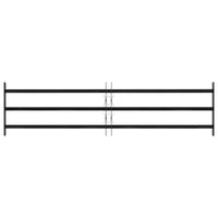 Griglia Finestra Nero 174 x 45 cm Acciaio verniciato a polvere 42020563