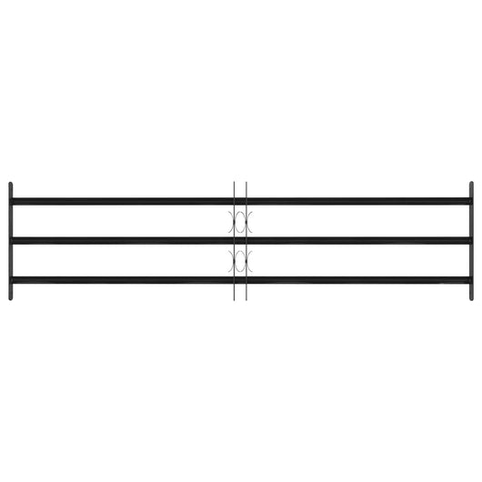 Griglia Finestra Nero 174 x 45 cm Acciaio verniciato a polvere 42020563