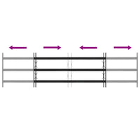 Griglia Finestra Nero 174 x 45 cm Acciaio verniciato a polvere 42020563