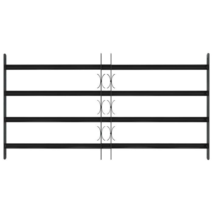 Griglia Finestra Nero 115 x 60 cm Acciaio verniciato a polvere 42020565