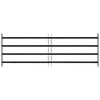 Griglia Finestra Nero 175 x 60 cm Acciaio verniciato a polvere 42020566