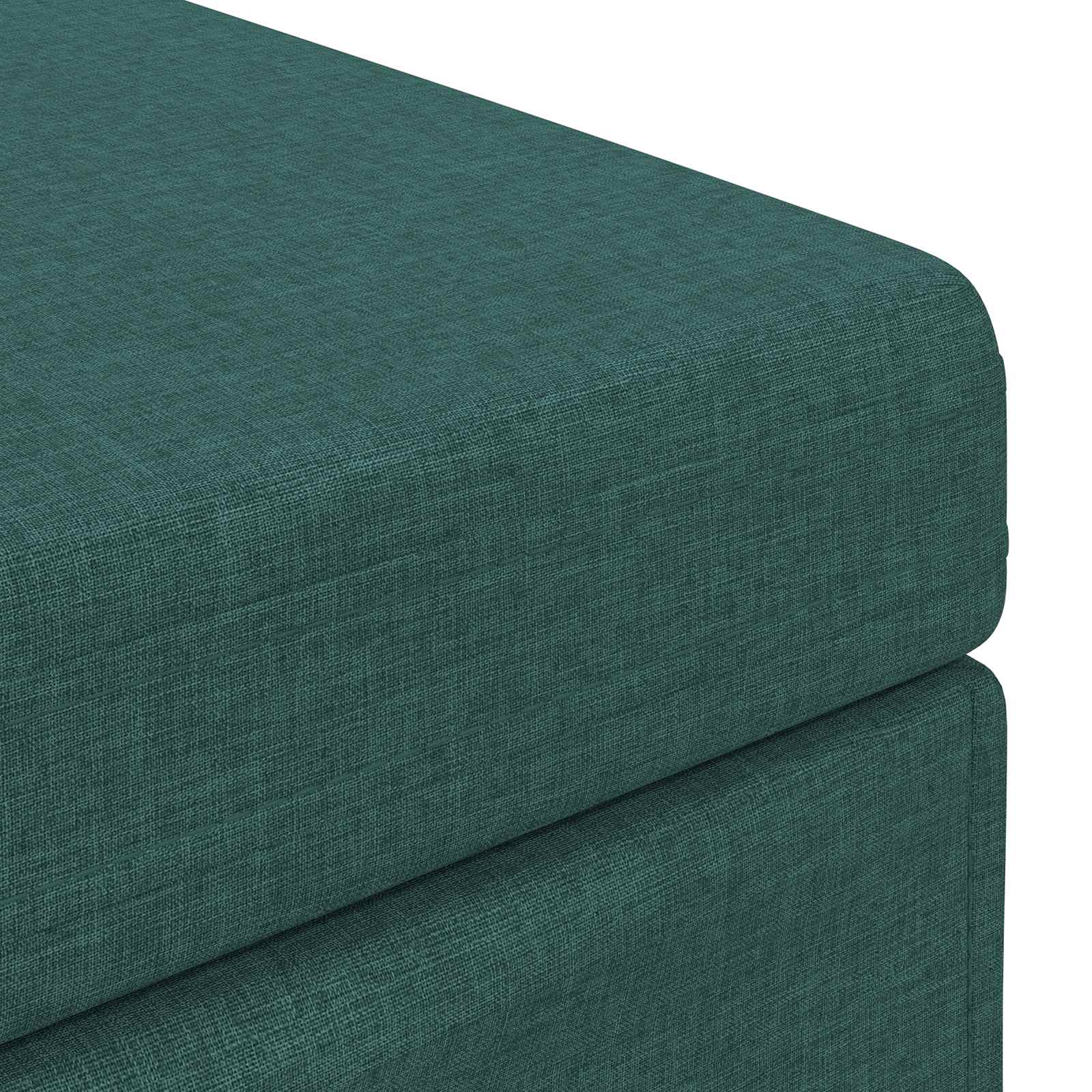 Pouf Verde Scuro 41 x 41 x 40 cm Tessuto e Legno Ingegnerizzato 876746