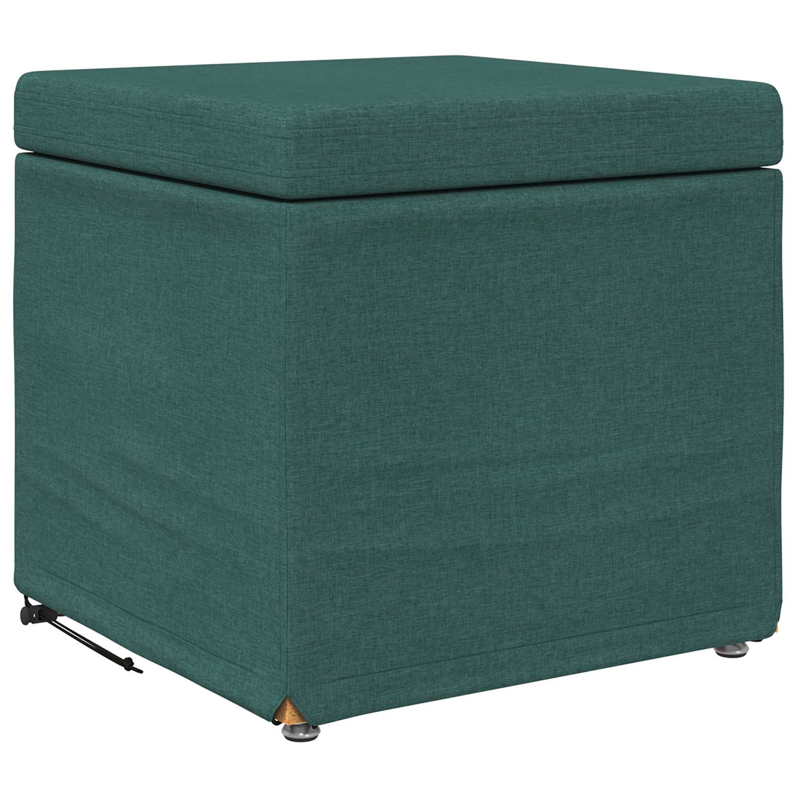 Pouf Verde Scuro 41 x 41 x 40 cm Tessuto e Legno Ingegnerizzato 876746