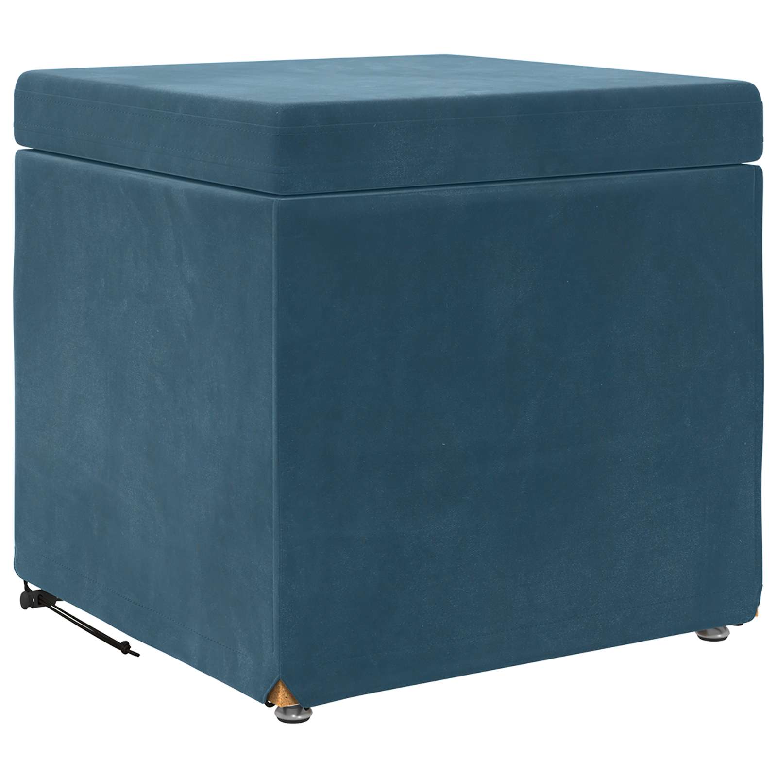 Pouf Blu 41 x 41 x 40 cm Velluto e Legno Ingegnerizzato 876749