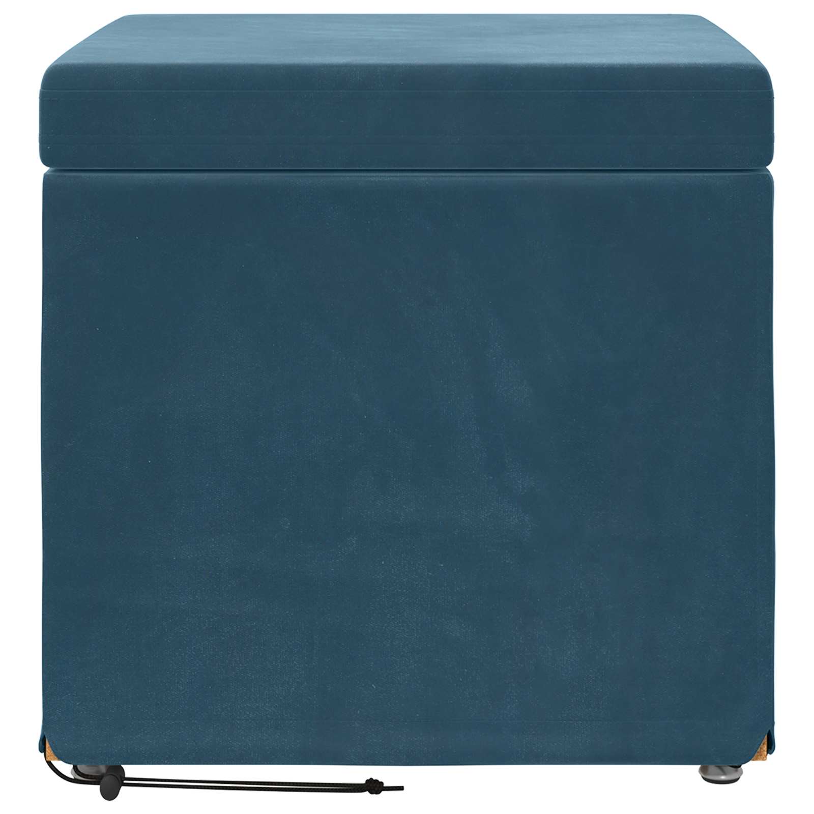 Pouf Blu 41 x 41 x 40 cm Velluto e Legno Ingegnerizzato 876749