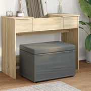 Pouf Grigio scuro Tessuto e Legno Ingegnerizzato 876759