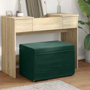 Pouf Verde Scuro 61 x 41 x 40 cm Velluto e Legno Ingegnerizzato 876767