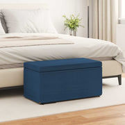 Pouf Blu 81 x 41 x 40 cm Tessuto e Legno Ingegnerizzato 876778