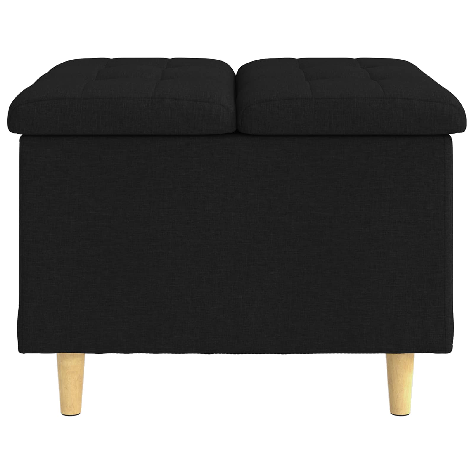 Sgabello Button con cuscino Nero 60 x 60 x 45 cm Tessuto 876820