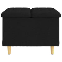 Sgabello Button con cuscino Nero 60 x 60 x 45 cm Tessuto 876820