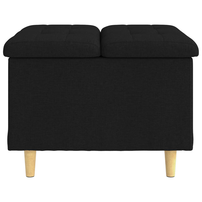 Sgabello Button con cuscino Nero 60 x 60 x 45 cm Tessuto 876820