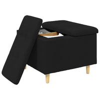 Sgabello Button con cuscino Nero 60 x 60 x 45 cm Tessuto 876820
