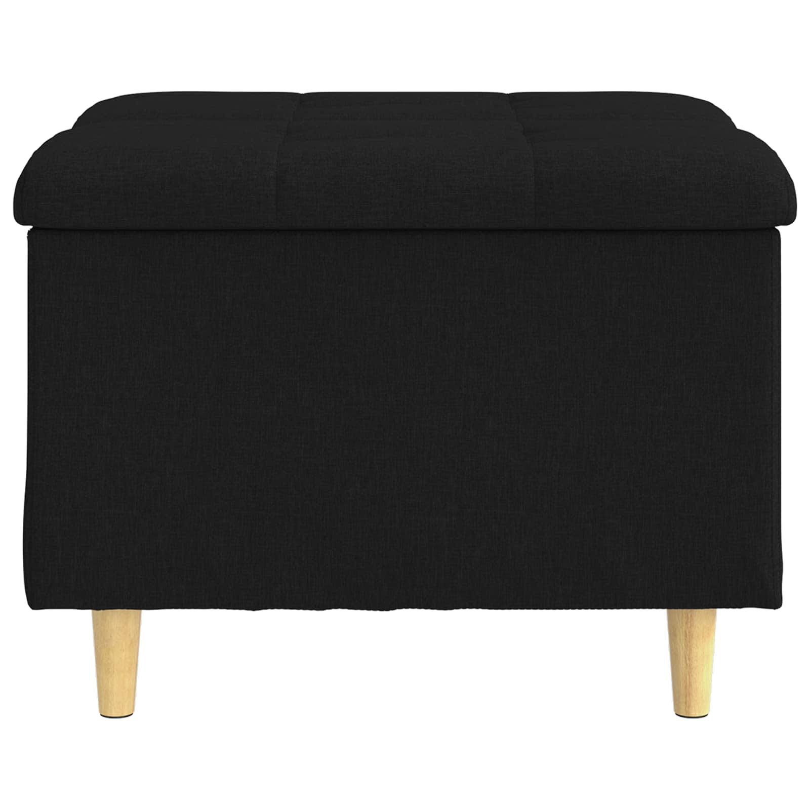 Sgabello Button con cuscino Nero 60 x 60 x 45 cm Tessuto 876820