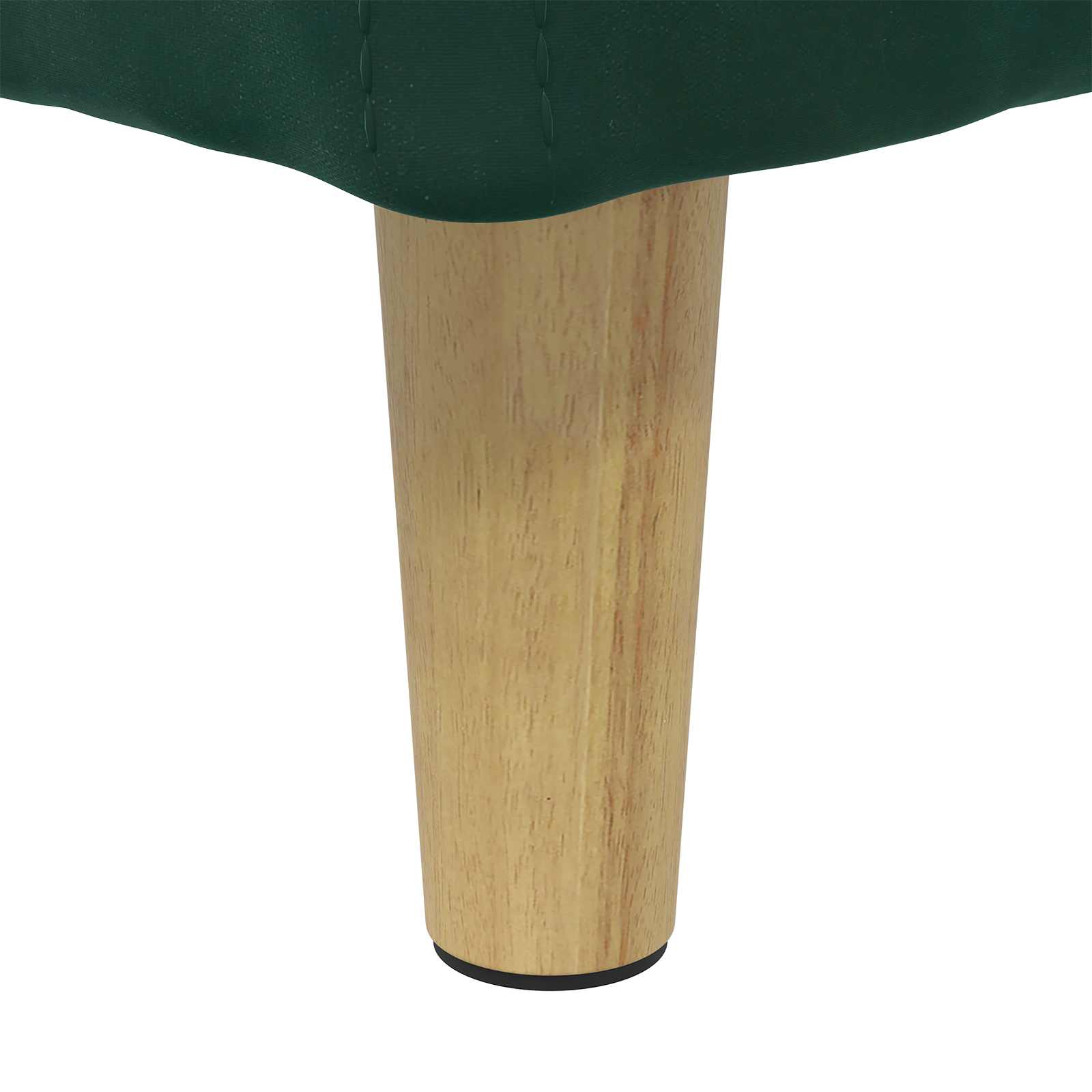 Sgabello Button con cuscino Verde Scuro 60 x 60 x 45 cm Velluto 876827