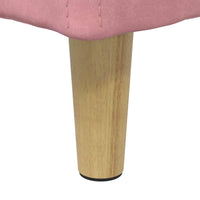 Sgabello Button con cuscino Rosa 60 x 60 x 45 cm Velluto 876828