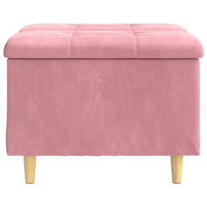 Sgabello Button con cuscino Rosa 60 x 60 x 45 cm Velluto 876828