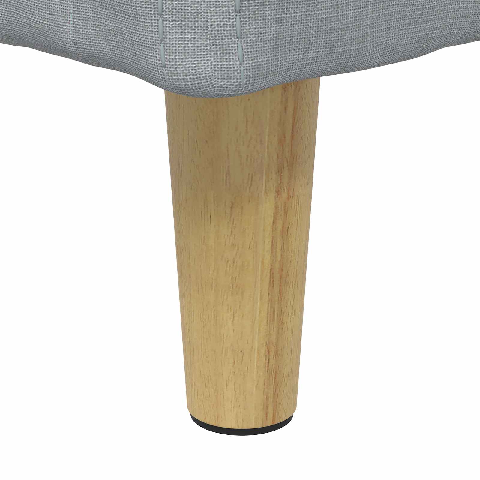 Sgabello Button Grigio chiaro 80 x 80 x 45 cm Tessuto 876833