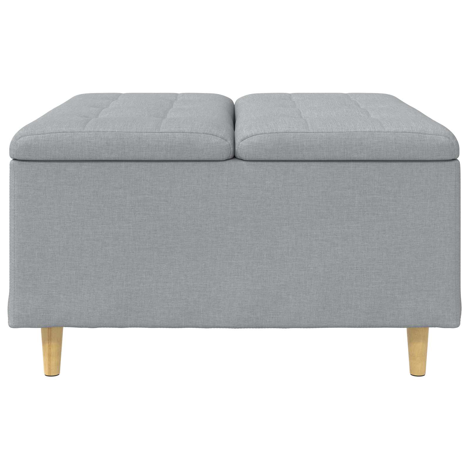 Sgabello Button Grigio chiaro 80 x 80 x 45 cm Tessuto 876833