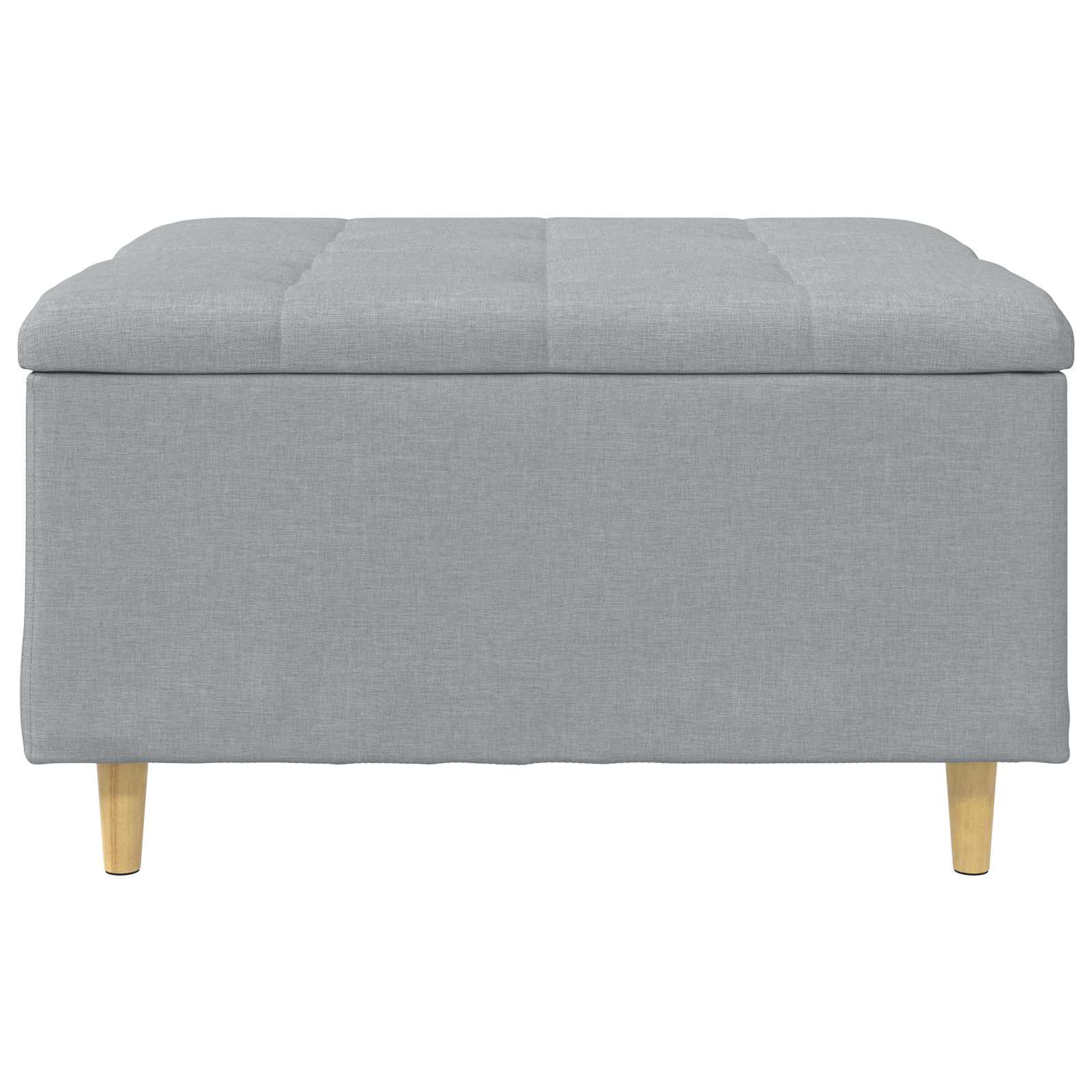 Sgabello Button Grigio chiaro 80 x 80 x 45 cm Tessuto 876833