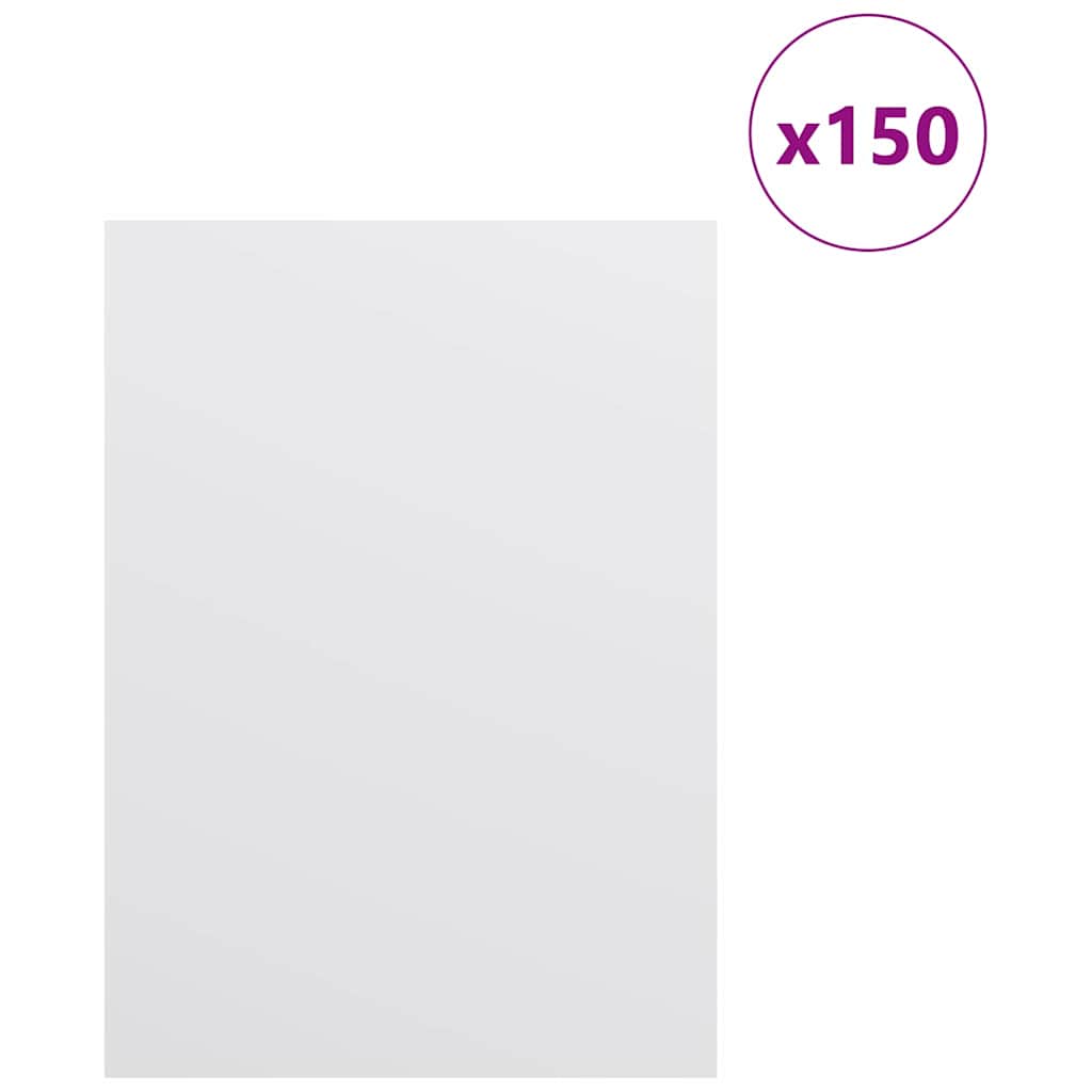 Pannelli decorativi 150 pcs Bianco 15 x 21 x 0.3 cm 885537