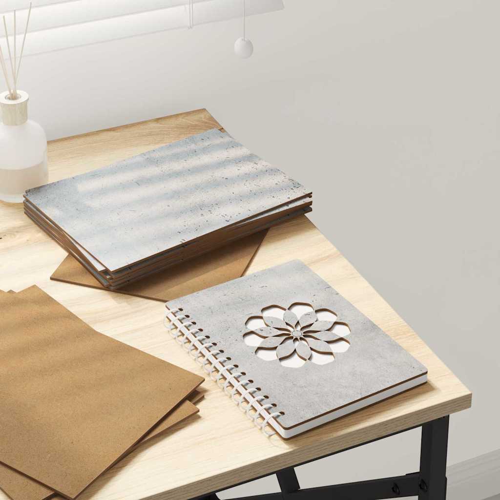 Pannelli decorativi 150 pcs Grigio cemento 15 x 21 x 0.3 cm 885546