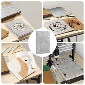 Pannelli decorativi 150 pcs Grigio cemento 15 x 21 x 0.3 cm 885546