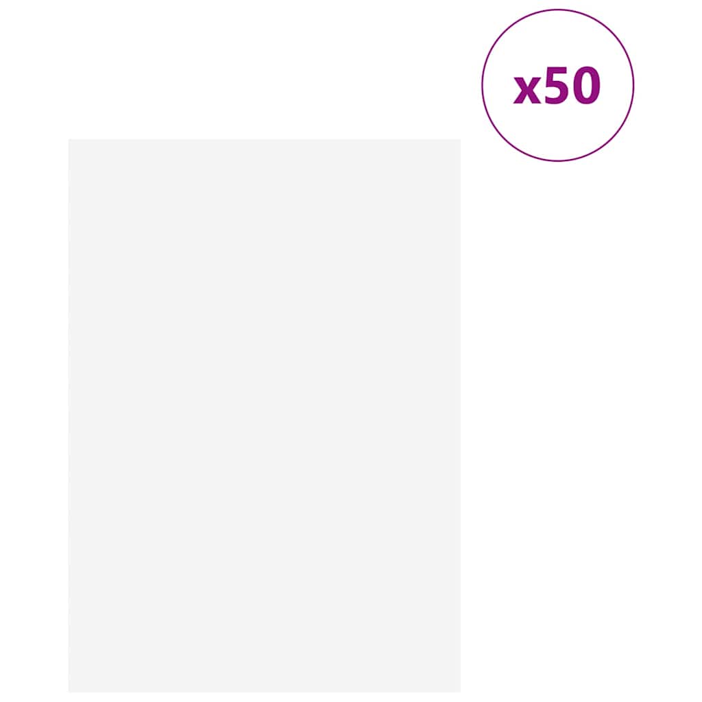Pannelli decorativi 50 pcs Bianco 21 x 30 x 0.3 cm 885560