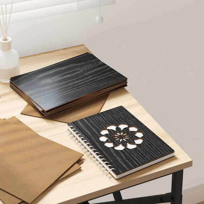 Pannelli decorativi 12 pcs Rovere nero 21 x 30 x 0.3 cm 885562