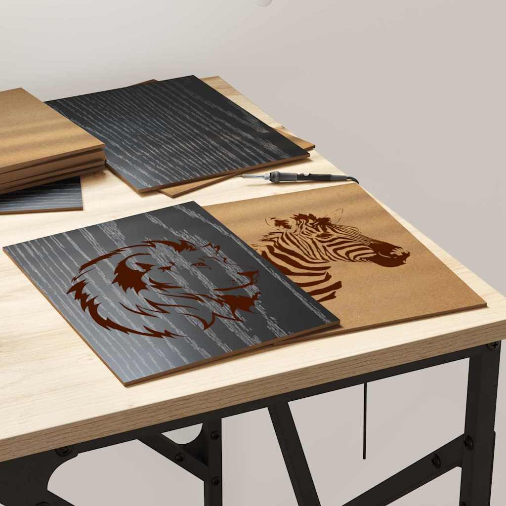 Pannelli decorativi 50 pcs Rovere nero 21 x 30 x 0.3 cm 885563