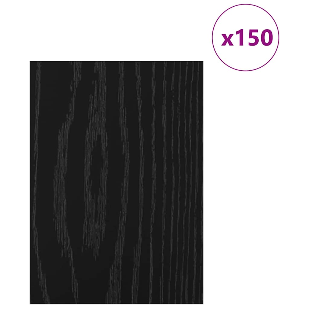 Pannelli decorativi 150 pcs Rovere nero 21 x 30 x 0.3 cm 885564
