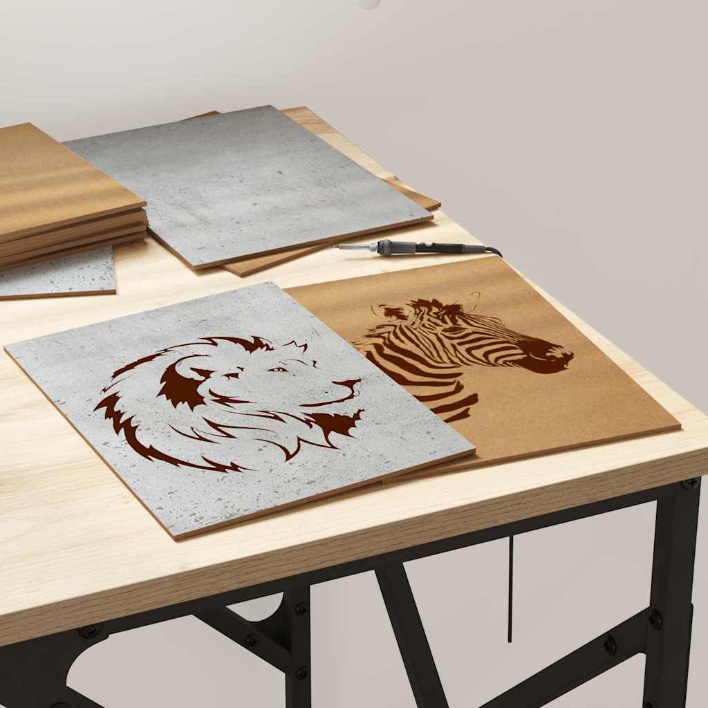 Pannelli decorativi 50 pcs Grigio cemento 21 x 30 x 0.3 cm 885569