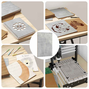 Pannelli decorativi 50 pcs Grigio cemento 21 x 30 x 0.3 cm 885569