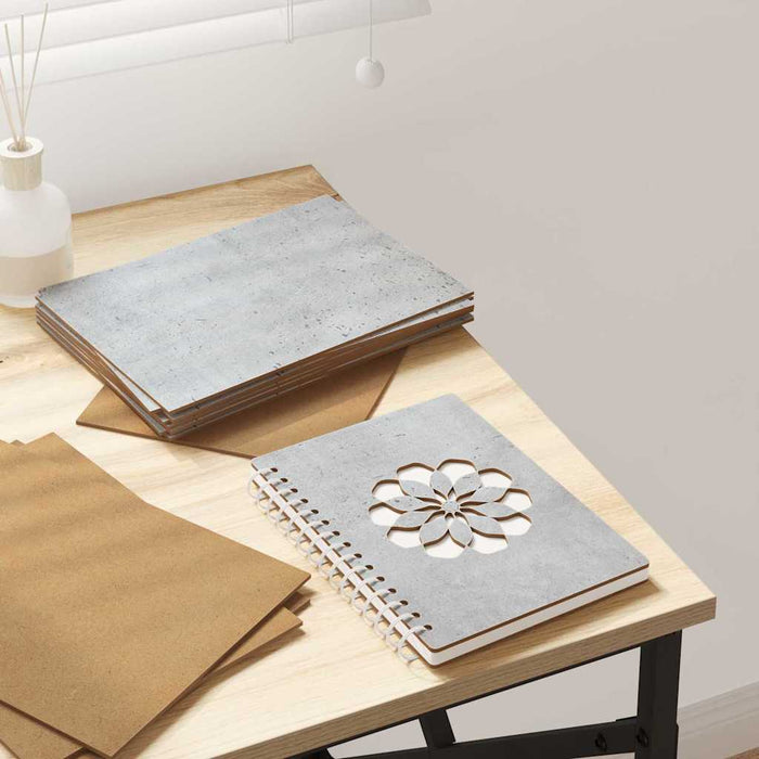 Pannelli decorativi 150 pcs Grigio cemento 21 x 30 x 0.3 cm 885570