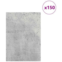 Pannelli decorativi 150 pcs Grigio cemento 21 x 30 x 0.3 cm 885570