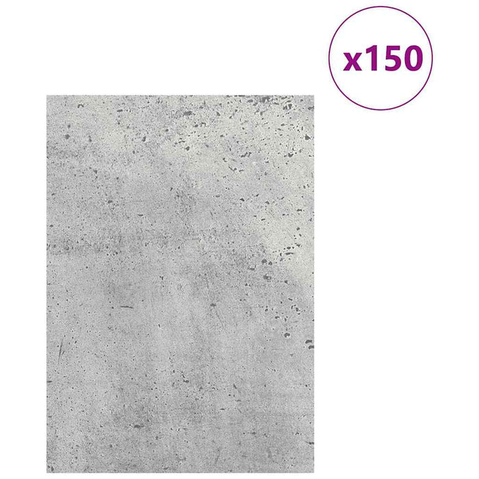 Pannelli decorativi 150 pcs Grigio cemento 21 x 30 x 0.3 cm 885570