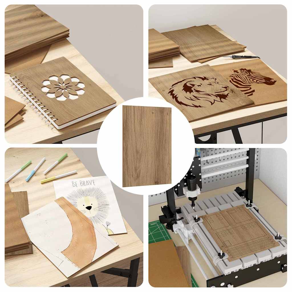 Pannelli decorativi 150 pcs rovere artigianale 21 x 30 x 0.3 cm 885582