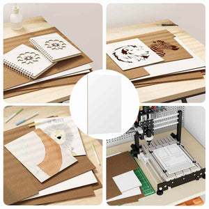 Pannelli decorativi 12 pcs Bianco 30 x 42 x 0.3 cm 885583